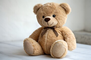 Obraz premium A classic toy like a teddy bear icon.