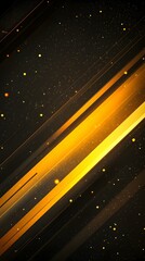 A futuristic gradient design transitioning from deep black to radiant yellow, with glowing light accents and delicate grain texture, ideal for premium digital artwork or branding elements