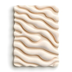 Cream colored textured surface with wavy pattern ideal for background or design element