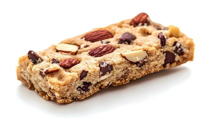 A piece of delicious homemade cookie with almond