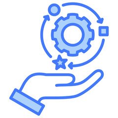 Adaptability Blue Icon