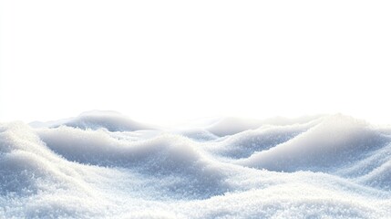 Obraz premium Fresh Snow Covering Ground After Winter Storm Blanketing Natural Landscape
