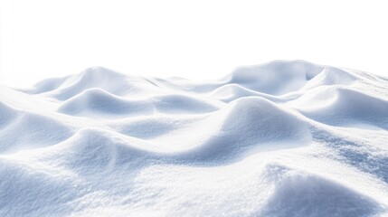 Obraz premium Fresh Winter Snowdrift Landscape on Ground with Light and Shadows