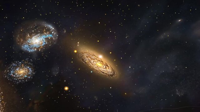 Weit entfernte Galaxien im tiefen Universum