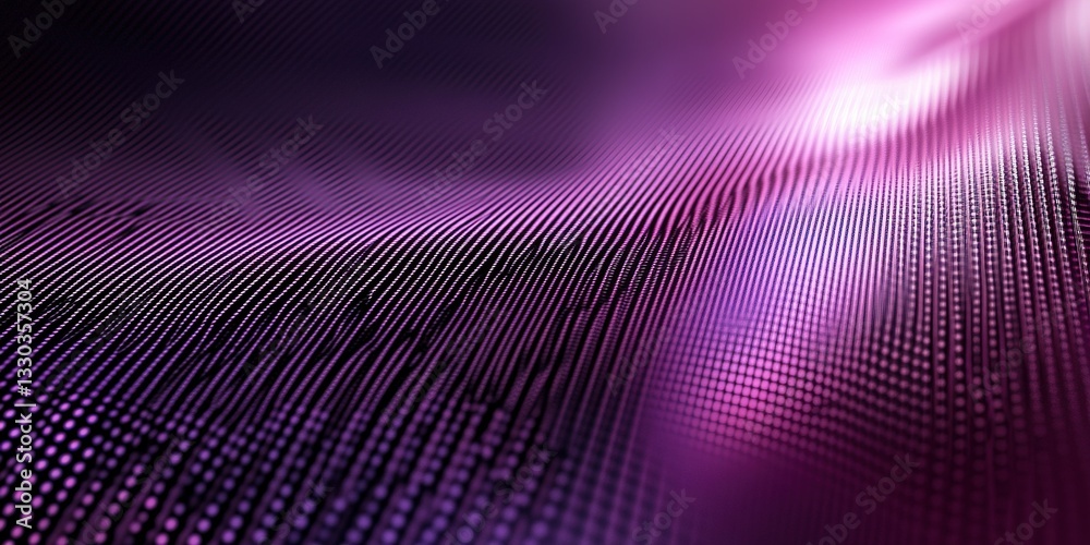 Poster colorful abstract wave patterns illuminated with light in a digital environment, showcasing depth an