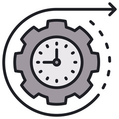 Long Term Lineal Color Icon