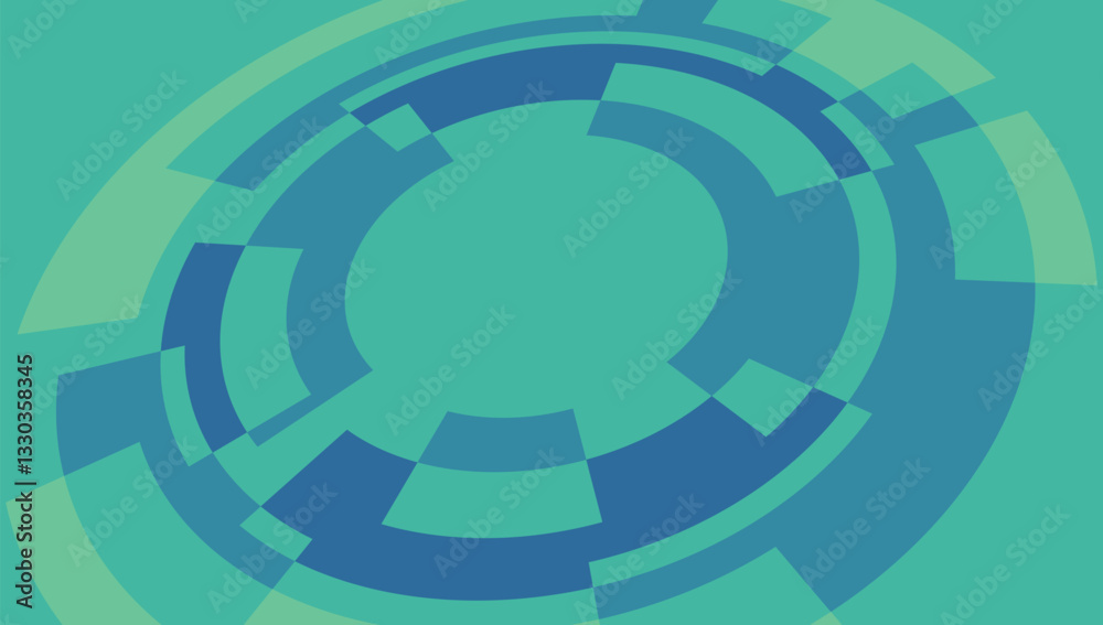 Poster abstract futuristic circular design. abstract design featuring intersecting circular shapes creates 