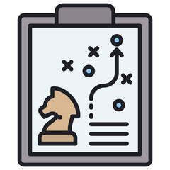 Strategy Lineal Color Icon