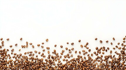 Naklejka premium Coffee beans isolated on white background