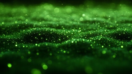 Emerald Green Glitter Texture Background