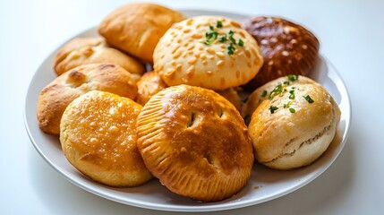 indian biscuits wheat biscuits in the plate