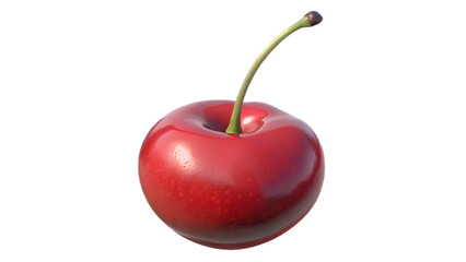 Close up of cherry isolated