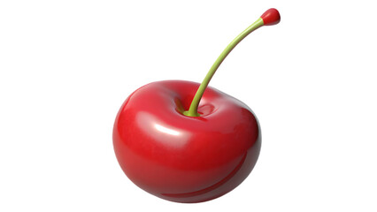 Close up of cherry isolated