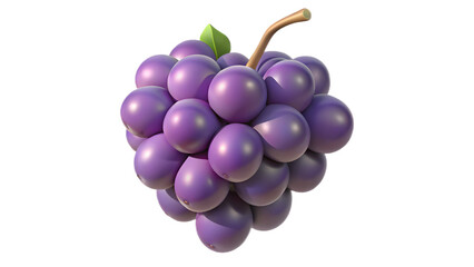 Close up of grape isolated
