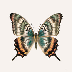 Fototapeta premium Detailed Illustration of a Colorful Butterfly