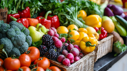 A table filled with fresh fruits and vegetables