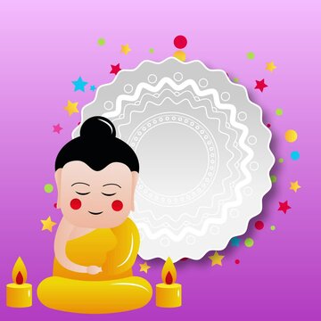 Vesak Holiday Square Animated Background