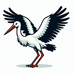 stork vector illustration