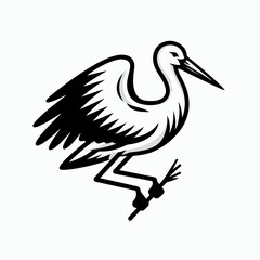 stork vector illustration