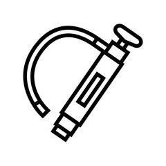 bilge pump water trip tourism line icon vector illustration