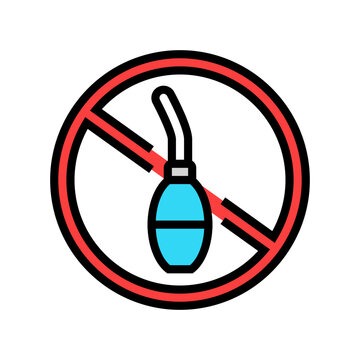 avoid douching intimate care color icon vector illustration