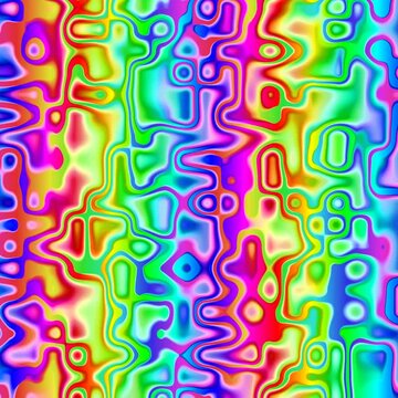 Mesmerizing rainbow plasma shimmer effect with fluid organic patterns and trippy abstract animation. Perfect seamless loop for VJ sets, streaming backgrounds, and psychedelic visuals.