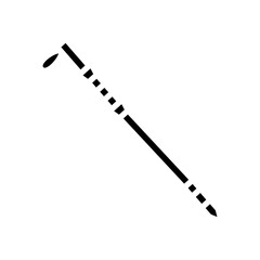 trekking poles ultralight ultralight hiking glyph icon vector illustration