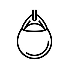 buoy sailing sport line icon vector illustration