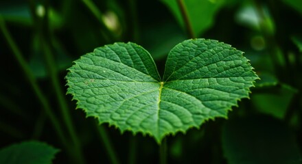 Close-up of a fresh green leaf with intricate veins, highlighting nature’s beauty.