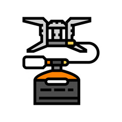 burnerhead gas burner stove color icon vector illustration