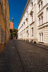 Fototapeta premium Old buildings located in the old town of Bydgoszcz in Poland