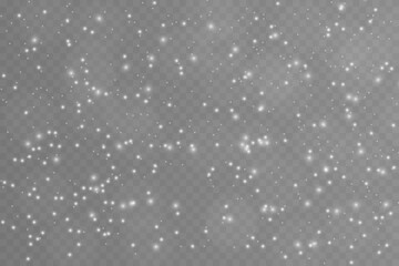 White dust light. Bokeh light glow lights background effect. Christmas background of sparkling dust Christmas glowing light bokeh light confetti lights and glitter texture overlay for your design.