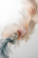 Grey, pink and beige art on white background