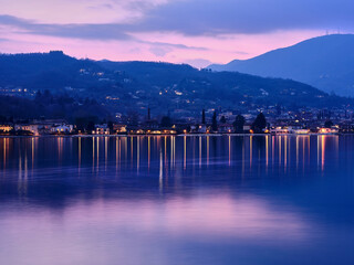 Jezioro, zachód słońca nad jeziorem, © photo_graphs.ps