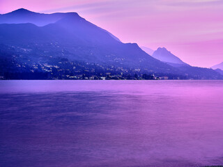 Jezioro, zachód słońca nad jeziorem, © photo_graphs.ps