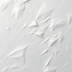 Obraz premium Abstract Wrinkled White Paper Texture Background, Modern Art Design for Creativity, Graphics, Wallpaper, and Digital Designs.