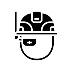 wearable technology industry glyph icon vector illustration