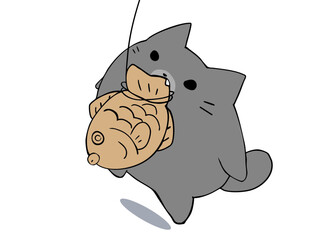 運動会 パン食い競走 ねこ