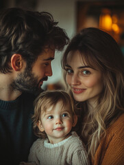 portrait of a happy family