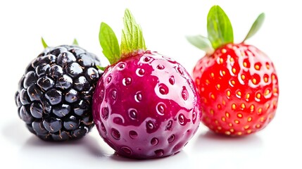Fresh ripe acai berry with vibrant colors