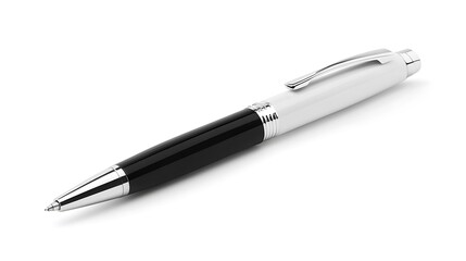 Elegant writing Close-up of a pen on plain surface