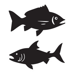 Obraz premium vector illustration of fish