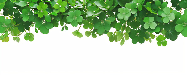 "Step into a world of luck and enchantment.  
Softly glowing shamrocks drift in a dreamy green ambiance,  
creating a magical and serene St. Patrick’s Day atmosphere."  
