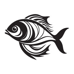 black fish vector