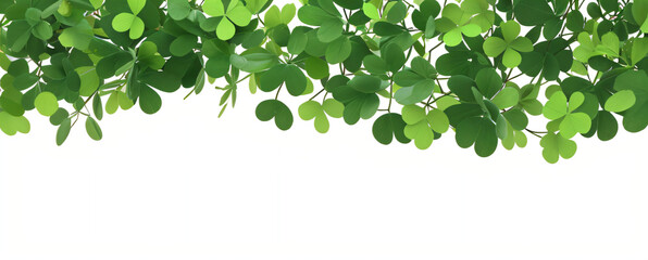 "Step into a world of luck and enchantment.  
Softly glowing shamrocks drift in a dreamy green ambiance,  
creating a magical and serene St. Patrick’s Day atmosphere."  

