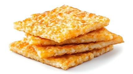 Crispy Hash Browns isolated on white background