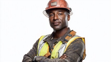 Focused Construction Worker Portrait