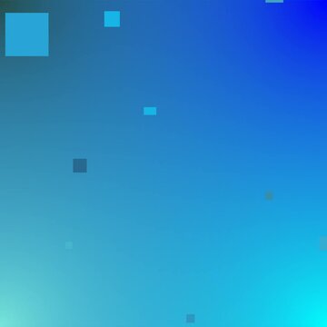 Blue gradient pixel parallax background seamless loop video; Abstract blue gradient background with floating pixels in parallax motion. Perfect seamless loop for modern tech presentations, web bgs