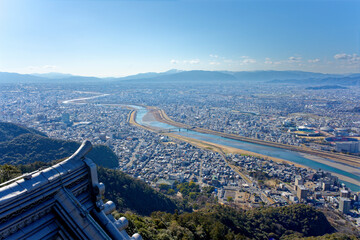 岐阜城から見た風景