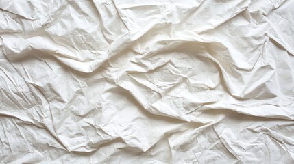 Obraz premium Abstract luxury white fabric texture background, white crumpled and creased glued wrinkled paper poster texture background, Abstract white crumpled and creased recycle paper texture background